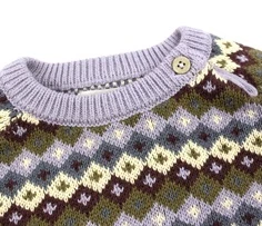 Wheat multi lavender pullover Mimi bomuld